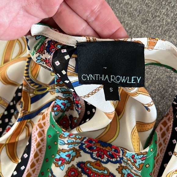 ⭐️Cynthia Rowley,Sophisticated  Blouse,BUTTON-DOWN BACK,Gorgeous, Size S - Picture 5 of 12